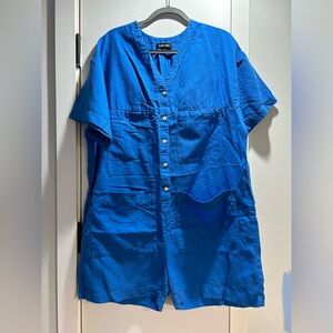 Ilana Kohn Tuck Linen Romper